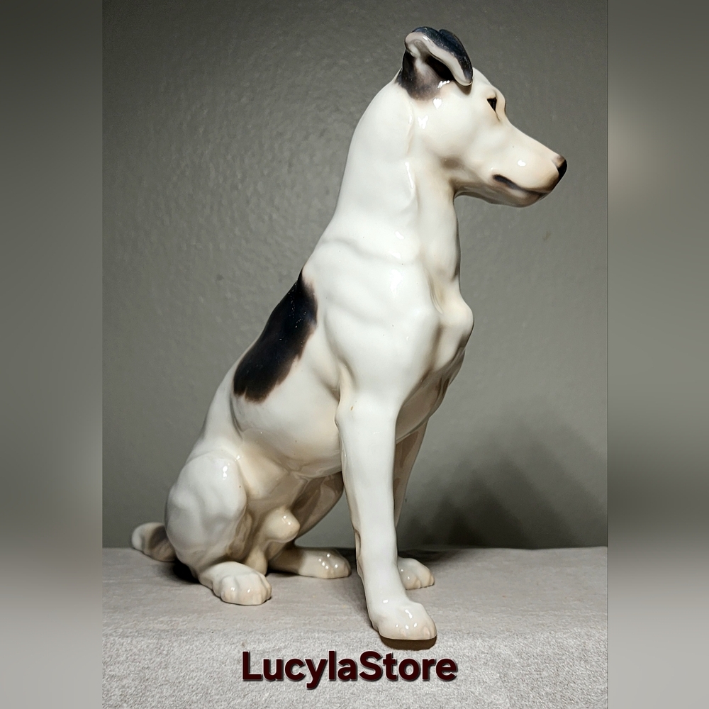 Antique Bing & Grondahl Smooth FoxTerrier Large Dog Figurine 1788 Lauritz Jensen